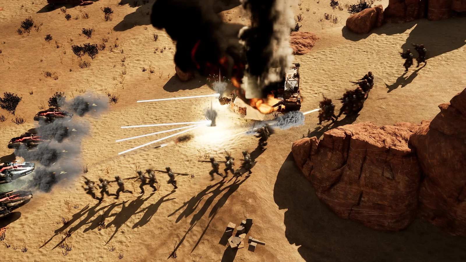 In-game: a fight on the Fallen Frontier